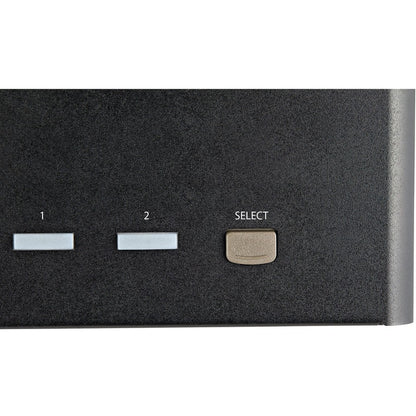 StarTech.com Commutateur KVM DisplayPort à 2 ports pour quatre écrans 4K 60 Hz UHD HDR, commutateur KVM DP 1.2, hub USB 3.0 à 2 ports, 4 x USB HID, audio, raccourci clavier SV231QDPU34K