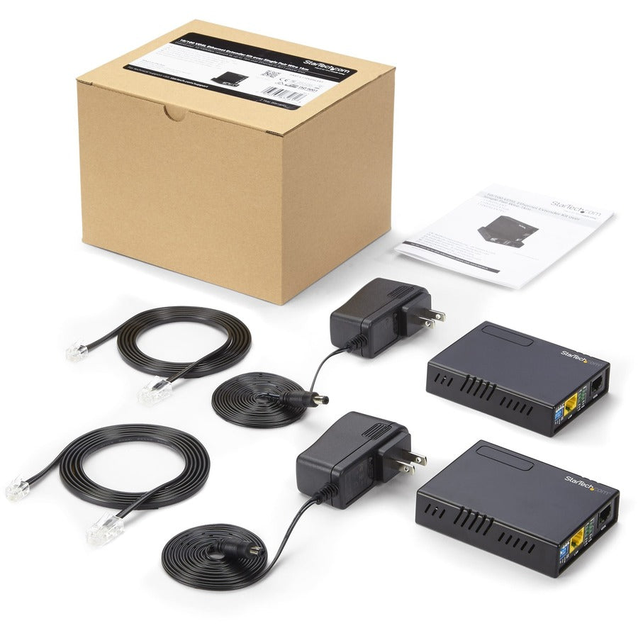Kit d'extension Ethernet 10/100 VDSL2 StarTech.com sur câble à paire simple - 1 km 110VDSLEXT