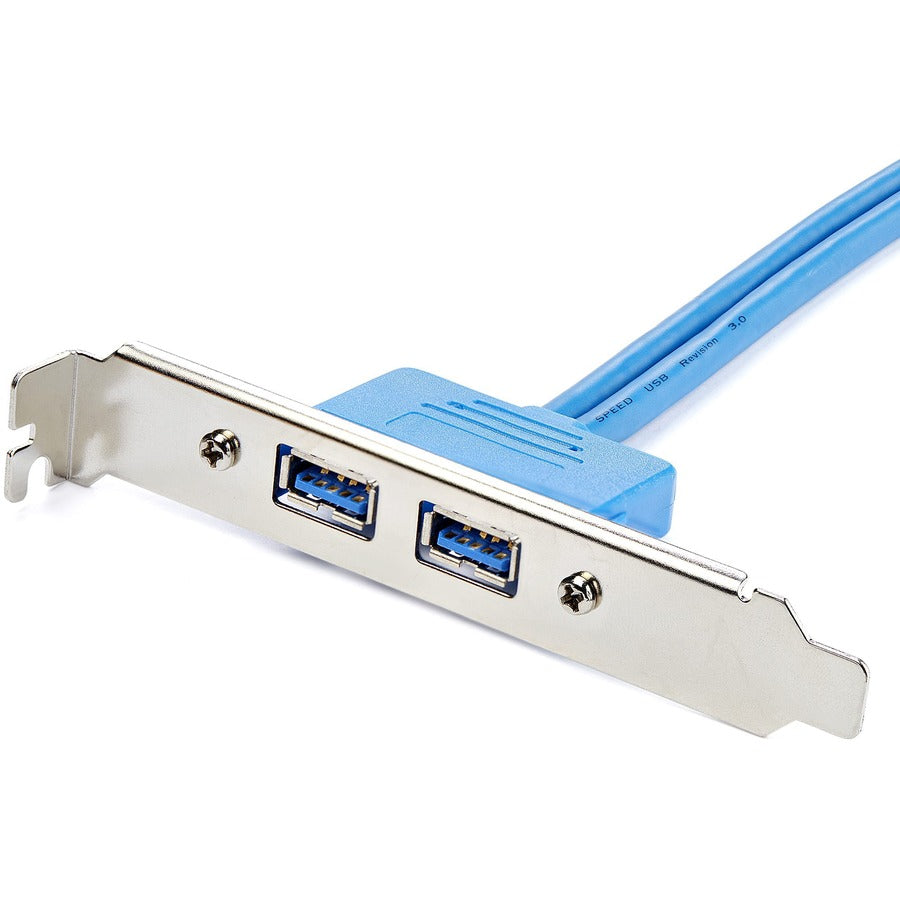 Adaptateur de plaque d'emplacement femelle à 2 ports USB 3.0 (5 Gbit/s) StarTech.com USB3SPLATE