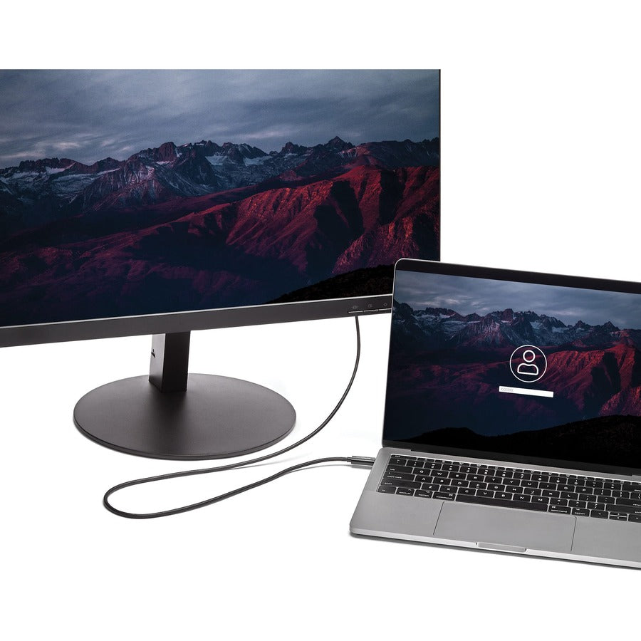 Câble USB C vers HDMI StarTech.com de 2 m - Câble adaptateur d'affichage vidéo USB Type C DP Alt Mode vers HDMI 2.0 4K 60 Hz - Fonctionne avec Thunderbolt 3 CDP2HD2MBNL