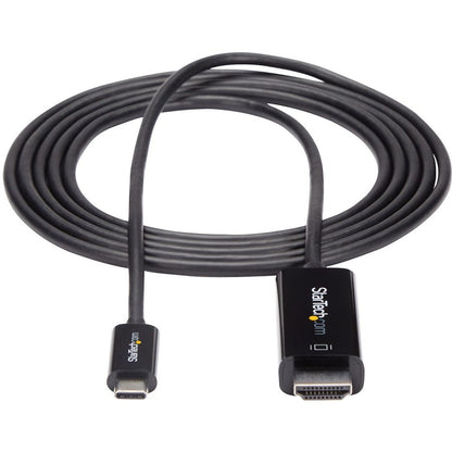 Câble USB C vers HDMI StarTech.com de 2 m - Câble adaptateur d'affichage vidéo USB Type C DP Alt Mode vers HDMI 2.0 4K 60 Hz - Fonctionne avec Thunderbolt 3 CDP2HD2MBNL