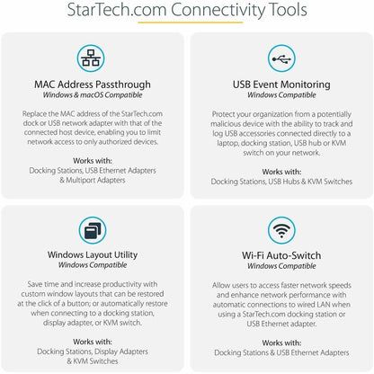 StarTech.com USB-C Dock - 4K Triple Monitor USB Type-C Docking Station with Dual DisplayPort & HDMI - 100W Power Delivery - 5x USB 3.0 Hub DK30CH2DEP