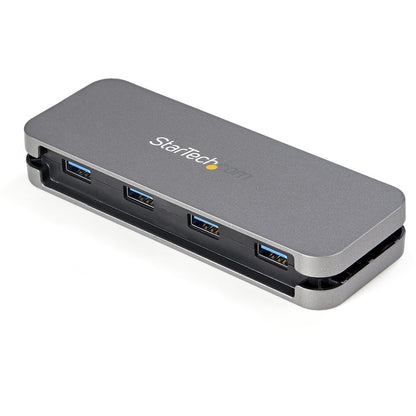 StarTech.com 4 Port USB C Hub - 4x USB-A - 5Gbps USB 3.0 Type-C Hub (USB 3.2/3.2 Gen 1) - Bus Powered - 11" Long Cable w/ Cable Management HB30CM4AB