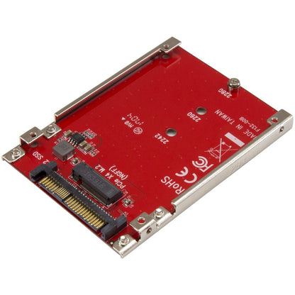 Adaptateur StarTech.com M.2 vers U.2 - Adaptateur hôte pour lecteur M.2 vers U.2 (SFF-8639) pour SSD M.2 PCIe NVMe - Adaptateur de lecteur M.2 - Adaptateur SSD M.2 PCIe U2M2E125
