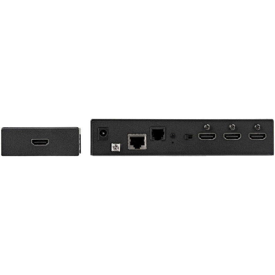 StarTech.com Extendeur HDMI sur CAT6/5e avec commutateur vidéo 3 ports 4K 30 Hz/115 pieds, boîtier de commutation HDMI 4K, vidéo sur HDBaseT avec commutateur automatique VS321HDBTK