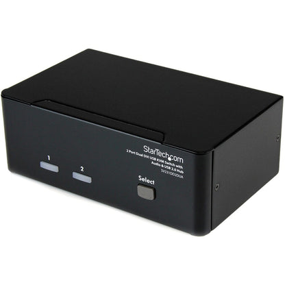 StarTech.com Commutateur KVM USB double DVI à 2 ports avec audio et hub USB SV231DD2DUA