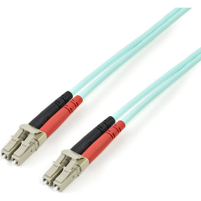 StarTech.com Câble à fibre optique multimode LC/UPC vers LC/UPC OM3 de 2 m (6 pi), duplex intégral 50/125 Zipcord, 100 G, cordon de raccordement à fibre optique LSZH A50FBLCLC2