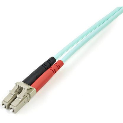 StarTech.com Câble à fibre optique multimode LC/UPC vers LC/UPC OM3 de 2 m (6 pi), duplex intégral 50/125 Zipcord, 100 G, cordon de raccordement à fibre optique LSZH A50FBLCLC2