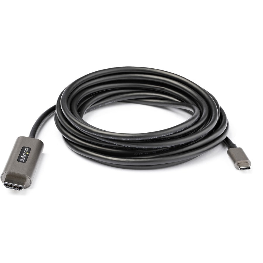 StarTech.com Câble USB C vers HDMI 4K 60 Hz avec HDR10, câble adaptateur vidéo Ultra HD USB Type-C vers HDMI 2.0b de 4 m, DP 1.4 Alt Mode HBR3 CDP2HDMM4MH