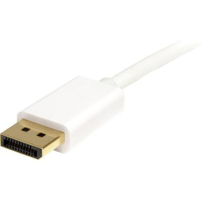 StarTech.com Câble Mini DisplayPort vers DisplayPort 1.2 de 2 m (6 pi), câble adaptateur mDP vers DisplayPort 4K x 2K, câble Mini DP vers DP pour moniteur MDP2DPMM2MW
