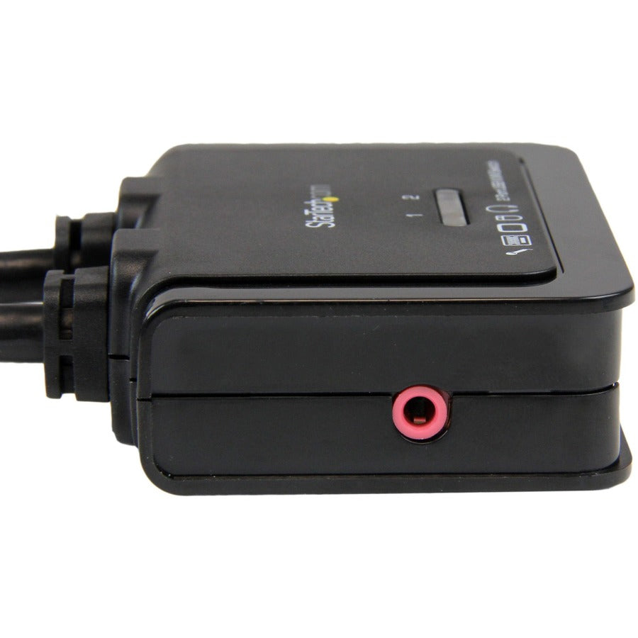 StarTech.com Câble USB HDMI 2 ports KVM Switch avec audio et commutateur à distance - Alimentation USB SV211HDUA