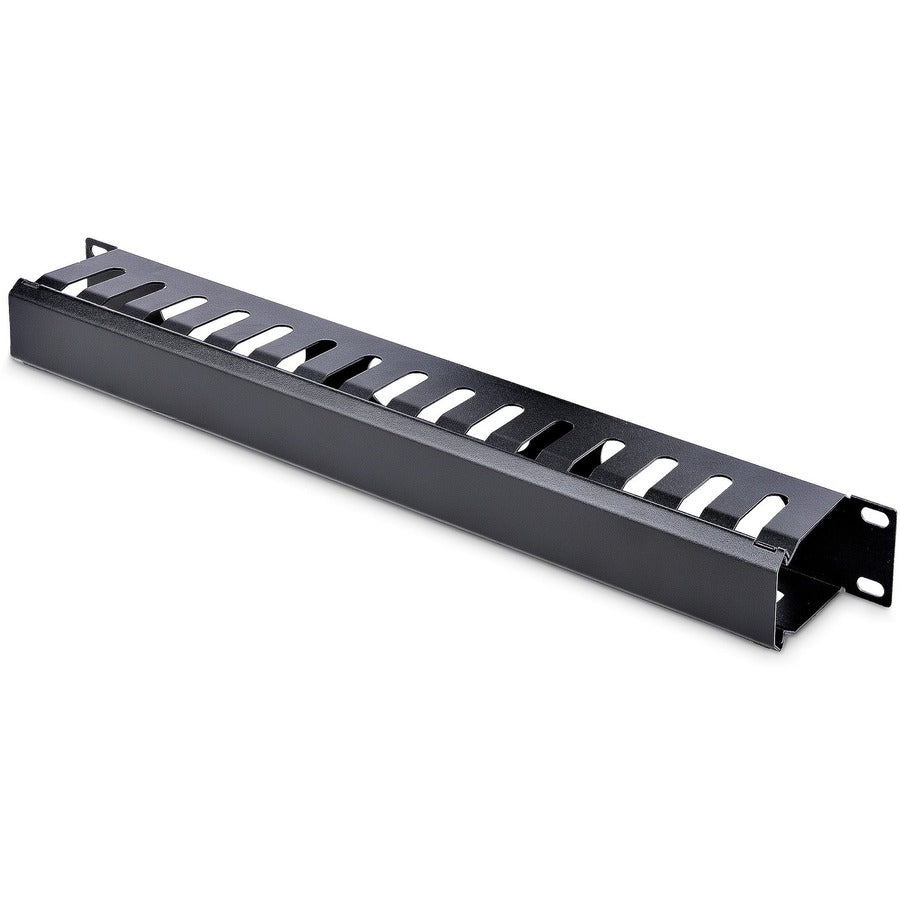 StarTech.com Panneau de gestion des câbles pour rack 1U avec couvercle CMDUCT1UX