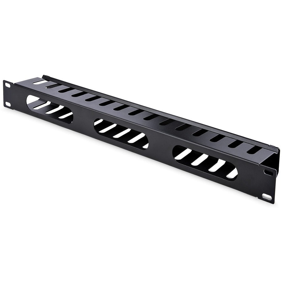 StarTech.com Panneau de gestion des câbles pour rack 1U avec couvercle CMDUCT1UX