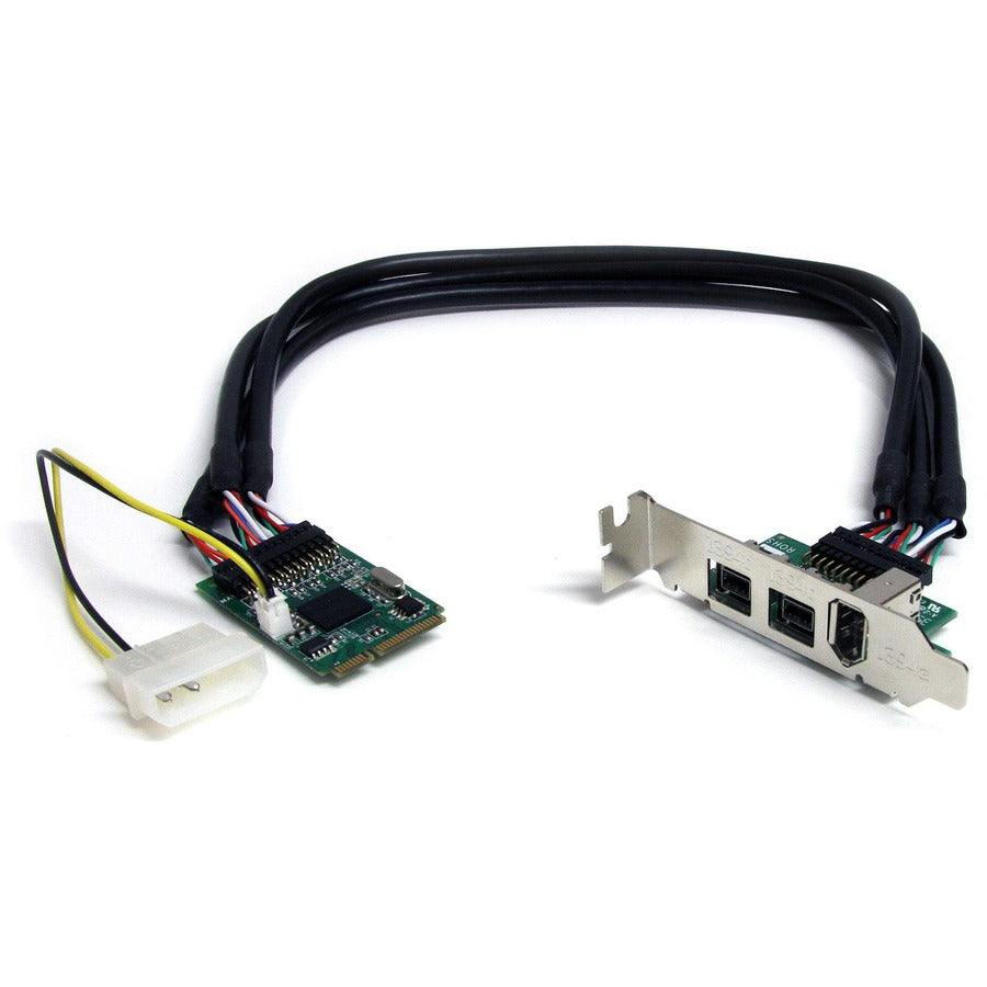 Adaptateur de carte FireWire Mini PCI Express 3 ports 2b 1a 1394 StarTech.com MPEX1394B3