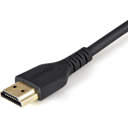 StarTech.com Câble HDMI 2.0 haute vitesse 4K 60 Hz HDR avec Ethernet, connecteur de verrouillage sécurisé, M/M HDMM2MLS