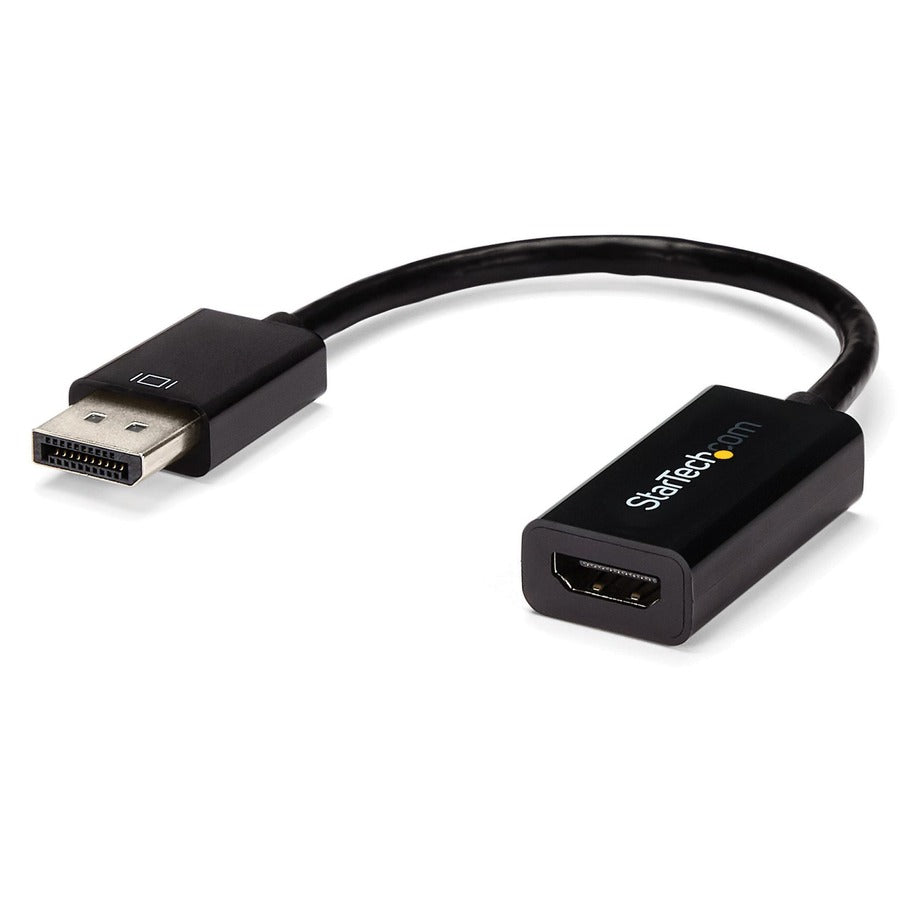 Adaptateur StarTech.com DisplayPort vers HDMI, convertisseur vidéo actif DP vers HDMI 4K 30 Hz, adaptateur de moniteur Ultra HD DP 1.2 vers HDMI 1.4, dongle DP2HD4KS