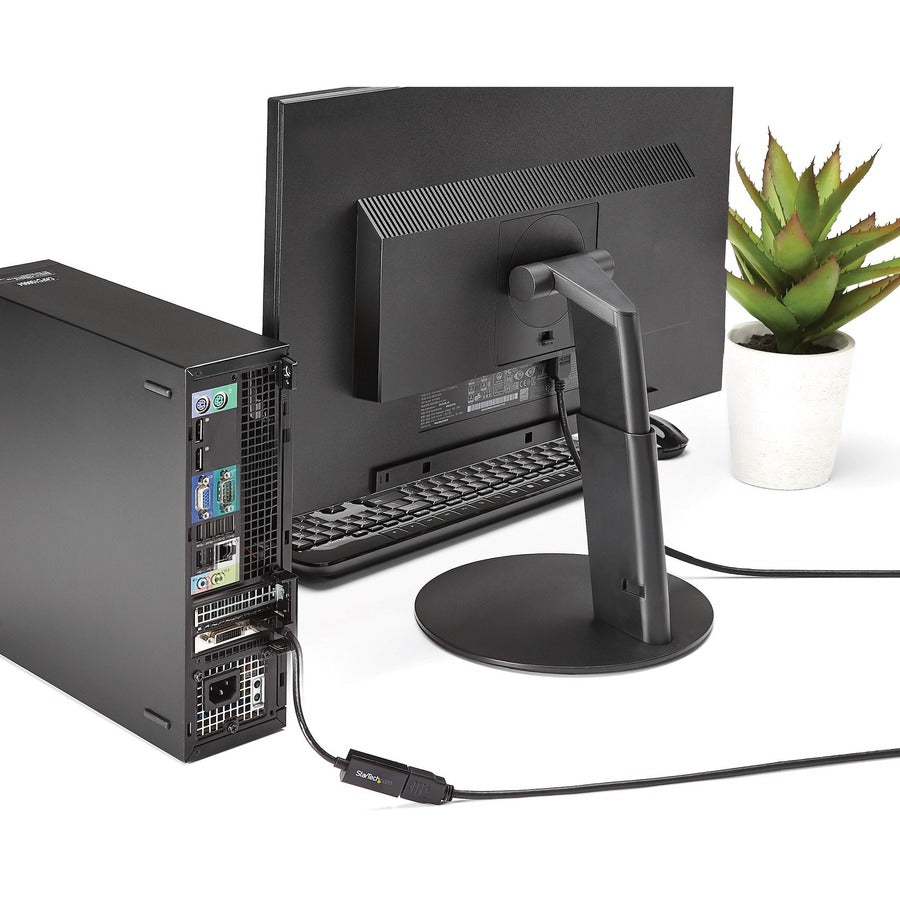 Adaptateur StarTech.com DisplayPort vers HDMI, convertisseur vidéo actif DP vers HDMI 4K 30 Hz, adaptateur de moniteur Ultra HD DP 1.2 vers HDMI 1.4, dongle DP2HD4KS