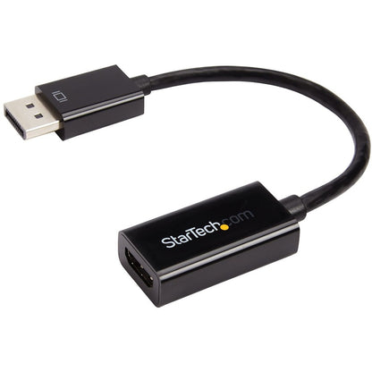 Adaptateur StarTech.com DisplayPort vers HDMI, convertisseur vidéo actif DP vers HDMI 4K 30 Hz, adaptateur de moniteur Ultra HD DP 1.2 vers HDMI 1.4, dongle DP2HD4KS