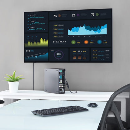 Adaptateur StarTech.com DisplayPort vers HDMI, convertisseur vidéo actif DP vers HDMI 4K 30 Hz, adaptateur de moniteur Ultra HD DP 1.2 vers HDMI 1.4, dongle DP2HD4KS