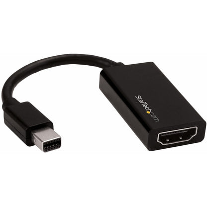 Adaptateur Mini DisplayPort vers HDMI StarTech.com, convertisseur vidéo Mini DP 1.4 vers HDMI 2.0 actif pour moniteur/écran, 4K 60 Hz, mDP vers HDMI MDP2HD4K60S