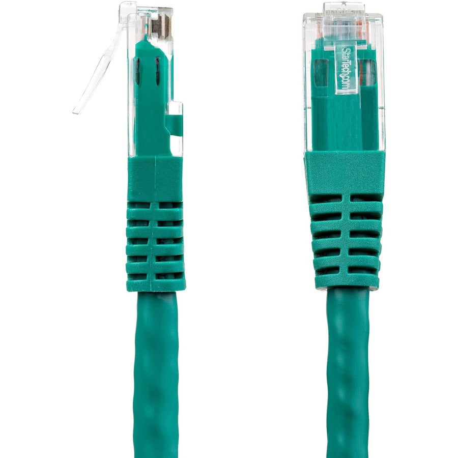 Câble Ethernet CAT6 StarTech.com de 4,6 m - Gigabit moulé vert - 100 W PoE UTP 650 MHz - Cordon de raccordement de catégorie 6 Câblage certifié UL/TIA C6PATCH15GN