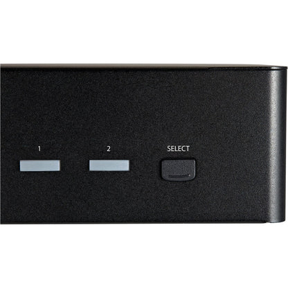 StarTech.com Commutateur KVM HDMI à 2 ports pour deux écrans, 4K 60 Hz HDMI 2.0 UHD HDR, hub USB 3.0 à 2 ports, 4 x USB HID, audio, commutation par raccourci clavier, TAA SV231DHU34K6