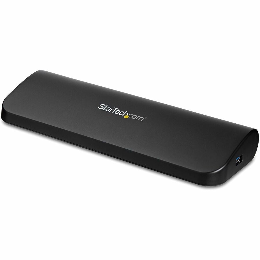 StarTech.com Station d'accueil pour ordinateur portable USB 3.0 à deux écrans, HDMI et DVI/VGA, 3 hubs USB-A, GbE, audio, station d'accueil USB-A universelle, Win/Mac, TAA USB3SDOCKHDV