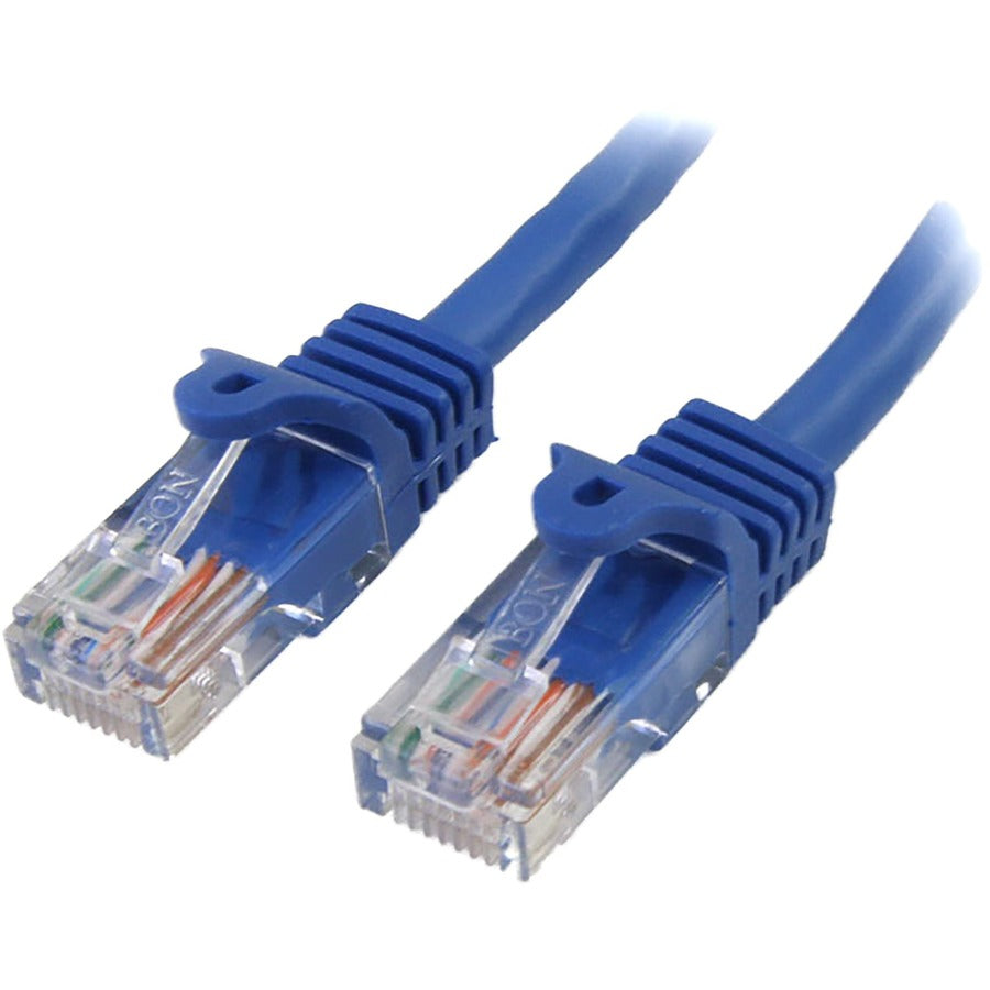 StarTech.com Câble de raccordement Cat5e UTP anti-accroc RJ45 bleu de 22,9 m - Cordon de raccordement RJ45PATCH75
