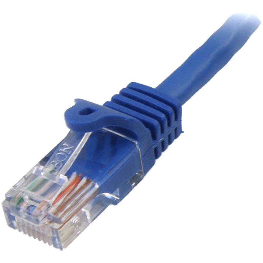 StarTech.com Câble de raccordement Cat5e UTP anti-accroc RJ45 bleu de 22,9 m - Cordon de raccordement RJ45PATCH75