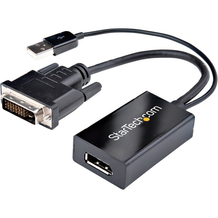 Adaptateur DVI vers DisplayPort avec alimentation USB StarTech.com - Adaptateur vidéo DVI-D vers DP - Convertisseur DVI vers DisplayPort - 1920 x 1200 DVI2DP2