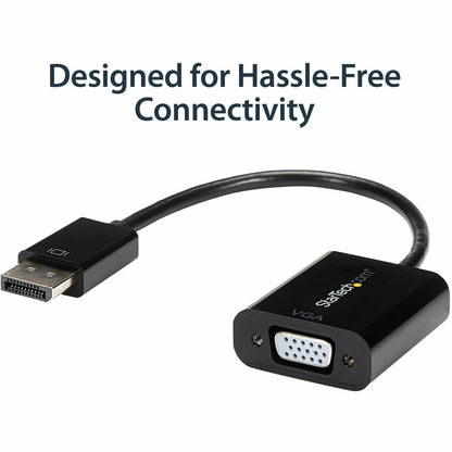 Adaptateur DisplayPort vers VGA StarTech.com, convertisseur DP vers VGA actif, vidéo 1080p, dongle adaptateur DP vers VGA (numérique vers analogique), DP 1.2 DP2VGA3