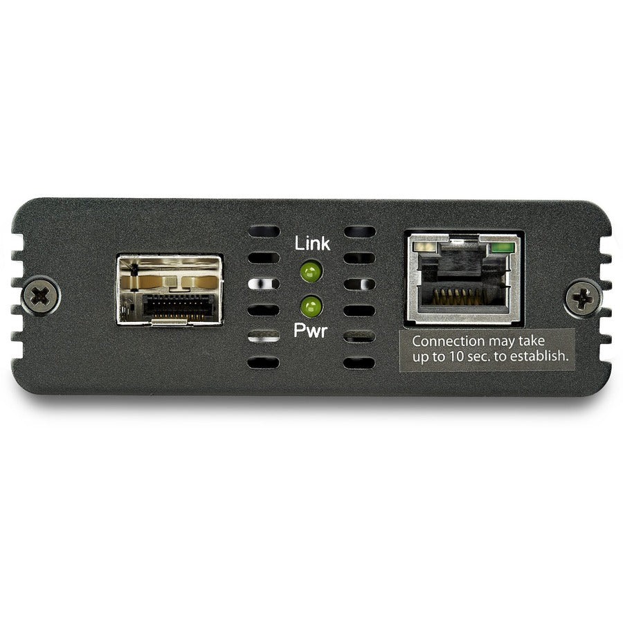 StarTech.com Convertisseur de média Ethernet 10GbE 10GBASE-T- SFP vers RJ45 monomode/multimode fibre vers pont cuivre réseau 10 Gbit/s MCM10GSFP