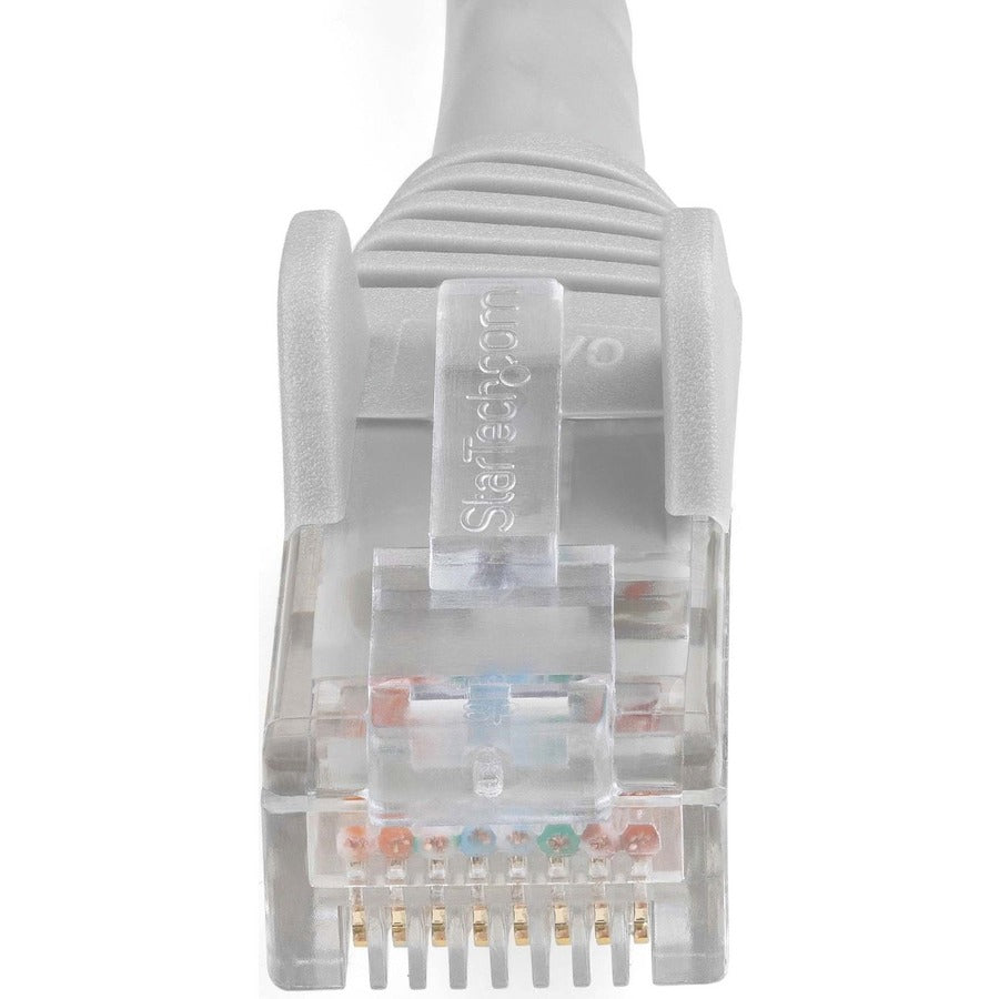 Câble Ethernet CAT6 StarTech.com de 10,7 m (35 pi), LSZH (faible émission de fumée et zéro halogène) 10 GbE anti-accroc 100 W PoE UTP RJ45 Gris Cordon de raccordement réseau ETL N6LPATCH35GR