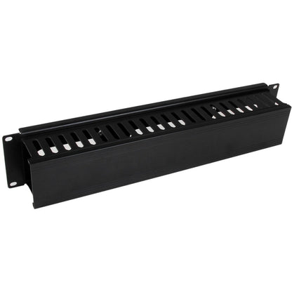 StarTech.com Panneau de gestion des câbles pour rack 2U avec couvercle CMDUCT2U