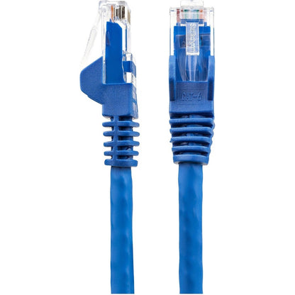 Câble Ethernet CAT6 StarTech.com de 7,6 m (25 pi), LSZH (faible émission de fumée et zéro halogène) 10 GbE anti-accroc 100 W PoE UTP RJ45 bleu, cordon de raccordement réseau, ETL N6LPATCH25BL