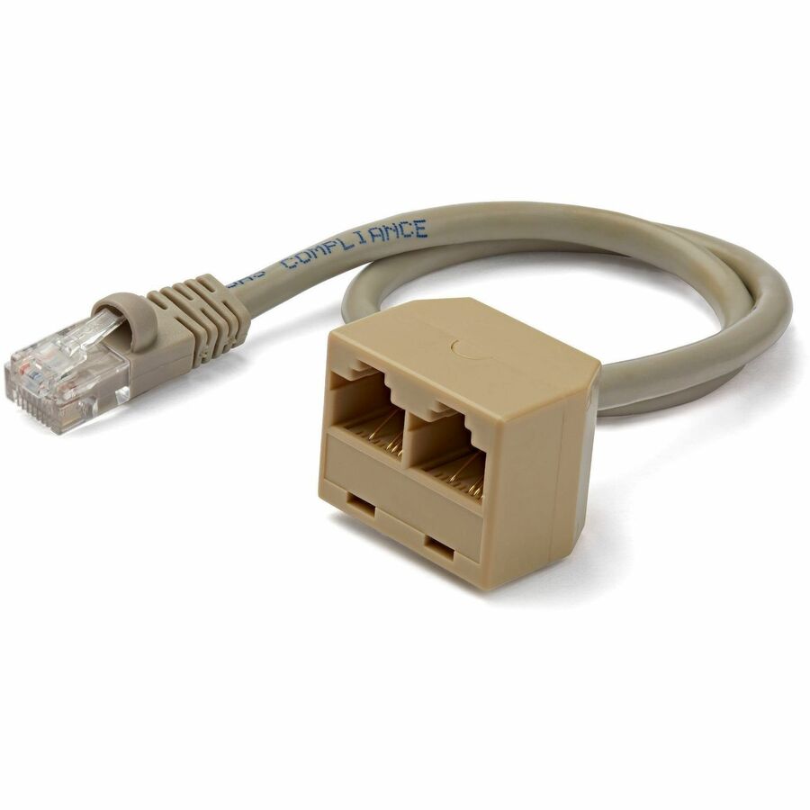 StarTech.com Adaptateur de câble répartiteur RJ45 2 vers 1 - Répartiteur réseau - RJ-45 (M) - RJ-45 (F) RJ45SPLITTER