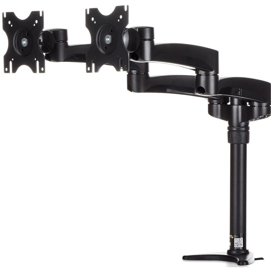 StarTech.com Support de bureau pour écran double, bras articulé pour écran double, hauteur réglable, pour écrans VESA jusqu'à 24 pouces (29,9 lb/13,6 kg) ARMDUAL