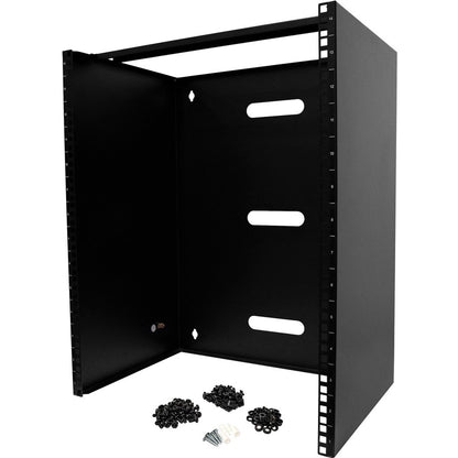 StarTech.com Rack mural 14U, 35,5 cm de profondeur, rack réseau mural 48,3 cm, support de panneau de brassage mural pour commutateur/équipement informatique RACK-14U-14-BRACKET