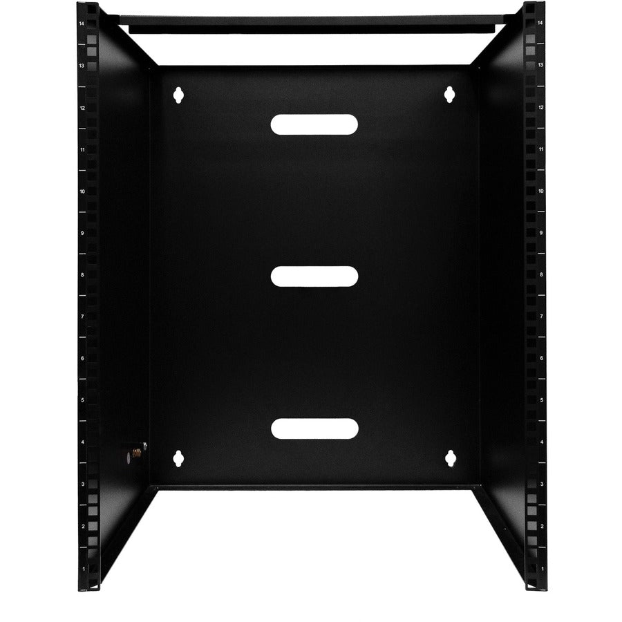 StarTech.com Rack mural 14U, 35,5 cm de profondeur, rack réseau mural 48,3 cm, support de panneau de brassage mural pour commutateur/équipement informatique RACK-14U-14-BRACKET