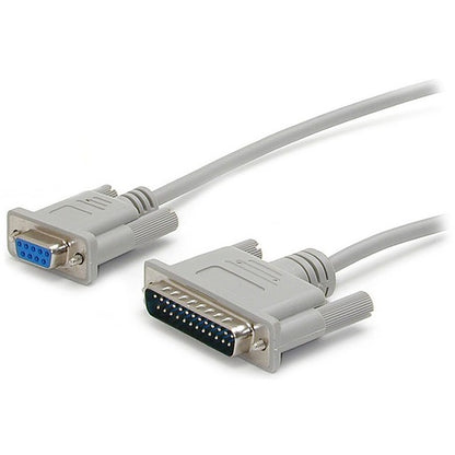 StarTech.com Câble null modem série DB9 vers DB25 à câblage croisé de 3 m - Câble null modem - DB-9 (F) - DB-25 (M) - 3 m SCNM925FM
