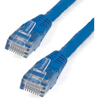 Câble Ethernet CAT6 StarTech.com de 0,6 m - Gigabit moulé bleu - 100 W PoE UTP 650 MHz - Cordon de raccordement de catégorie 6 Câblage certifié UL/TIA C6PATCH2BL