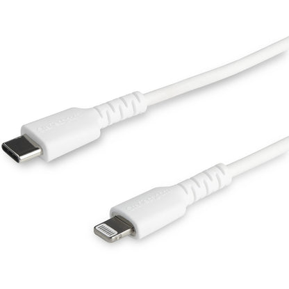 Câble USB-C vers Lightning durable de 1 m de StarTech.com, câble de charge/synchronisation robuste et résistant pour Apple iPhone/iPad certifié MFi RUSBCLTMM1MW