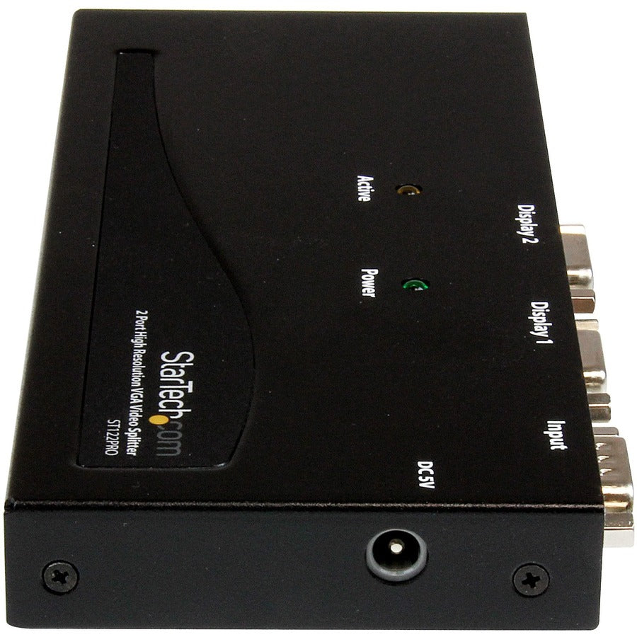 StarTech.com Répartiteur vidéo VGA haute résolution à 2 ports - 350 MHz ST122PRO