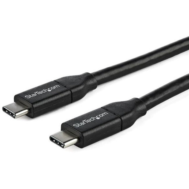 StarTech.com Câble USB C vers USB C de 1 m avec PD 5 A - M/M - USB 2.0 - Certifié USB-IF - Câble USB Type C - Câble de chargement USB C - Câble USB C PD USB2C5C1M