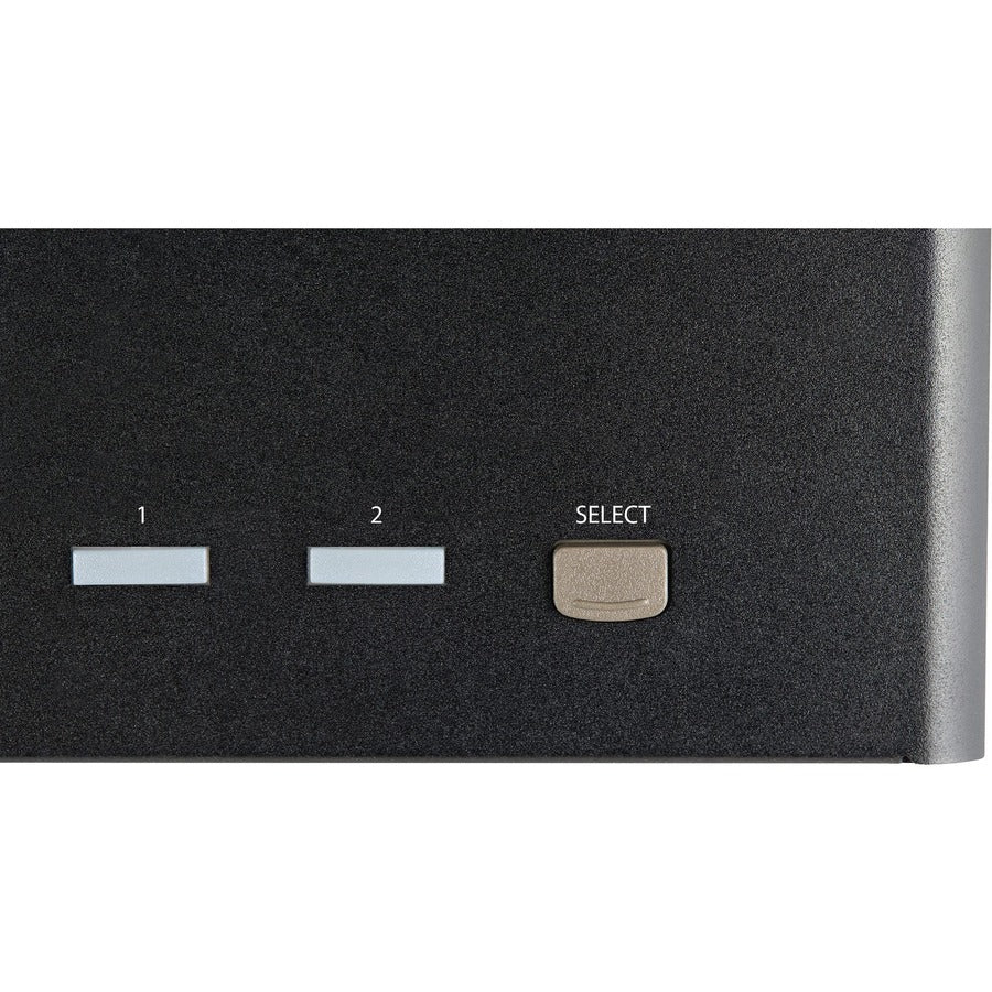 StarTech.com Commutateur KVM DisplayPort à 2 ports pour trois écrans 4K 60 Hz UHD HDR, commutateur KVM DP 1.2, hub USB 3.0 à 2 points, 4 x USB HID, audio, raccourci clavier SV231TDPU34K
