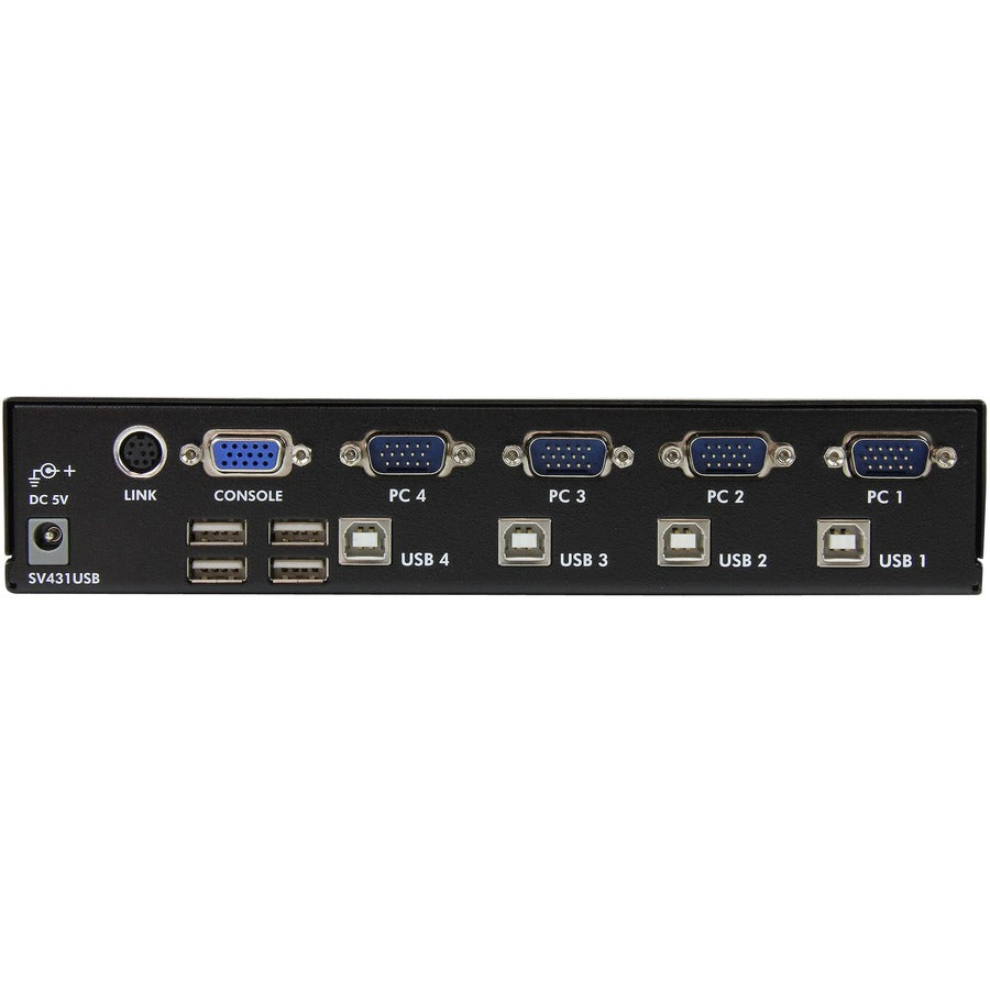 StarTech.com StarView SV431USB - Commutateur KVM - USB - 4 ports - 1 utilisateur local - USB - 1U SV431USB