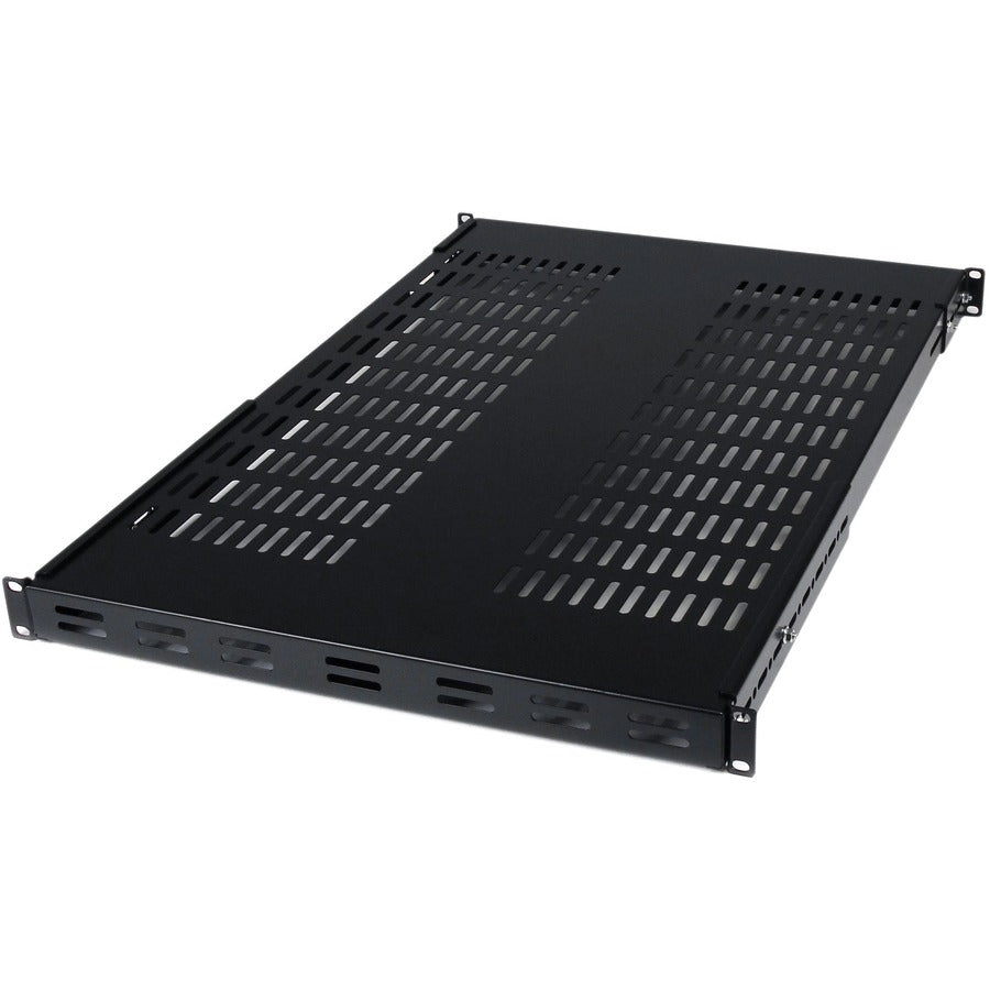 Étagère de montage en rack ventilée à profondeur de montage réglable StarTech.com 1U de 19,5 à 38 pouces - 175 lb / 80 kg - 27,5 pouces de profondeur ADJSHELF