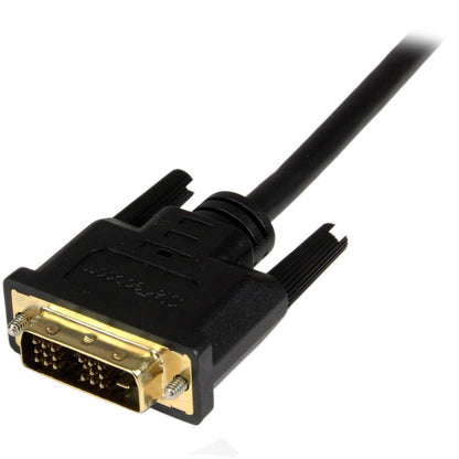StarTech.com Câble mini HDMI vers DVI de 1 m (3,3 pi), câble DVI-D vers HDMI (1920 x 1200p), adaptateur de câble d'affichage mini HDMI mâle vers DVI-D mâle HDCDVIMM1M