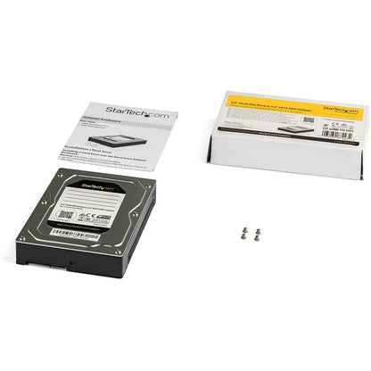 Adaptateur de disque dur 2,5 à 3,5 StarTech.com - Pour SSD/HDD SATA et SAS - Boîtier de disque dur 2,5 à 3,5 - Adaptateur SSD 2,5 à 3,5 - Adaptateur HDD 2,5 à 3,5 25SATSAS35HD