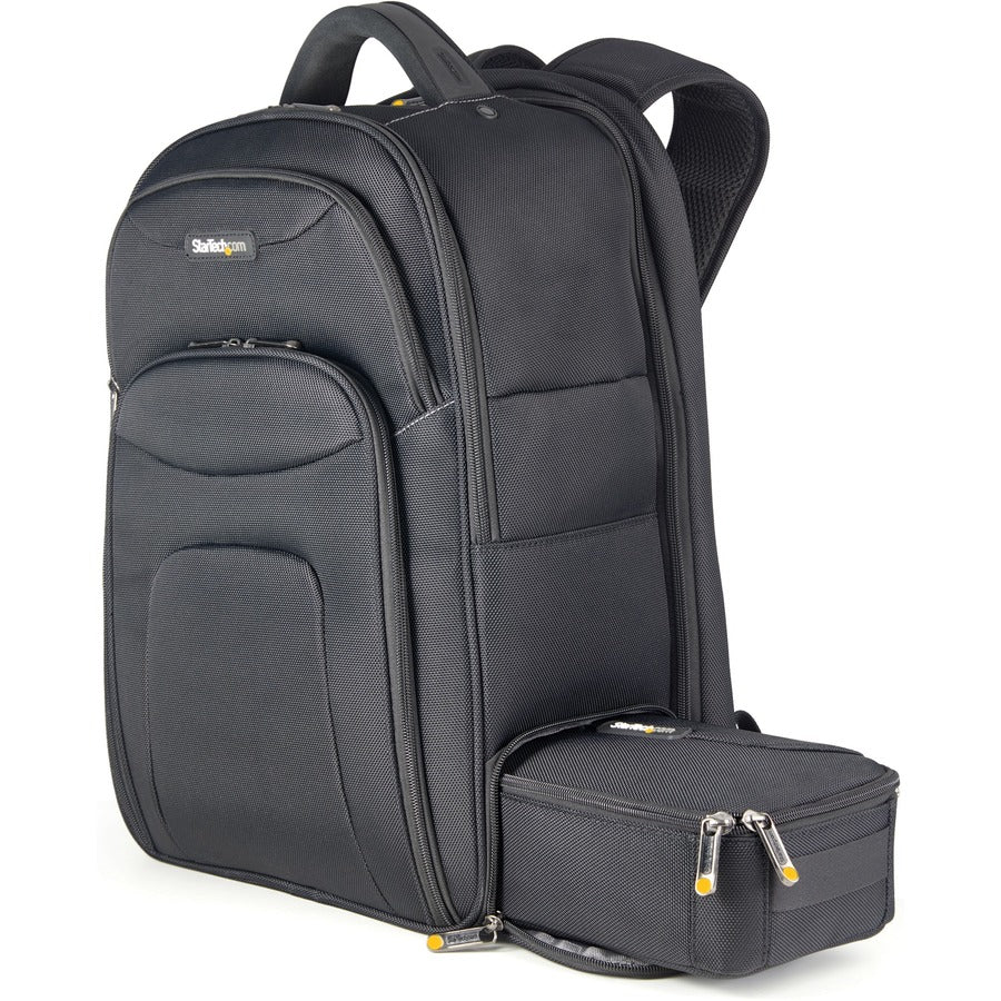StarTech.com Sac à dos pour ordinateur portable 17,3" avec étui amovible pour accessoires, sac à dos professionnel pour le travail/les voyages/les déplacements, sac d'ordinateur en nylon NTBKBAG173